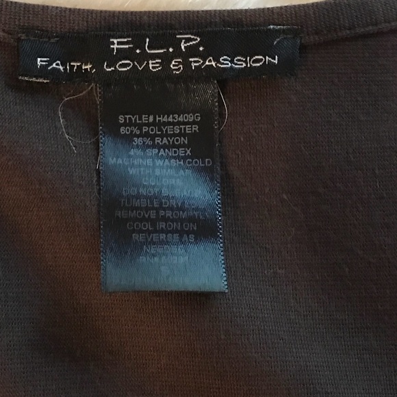 F.L.P. Brown Wrap Dress - Picture 5 of 5